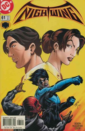 Nightwing 61 published by DC with cover art by Trevor McCarthy