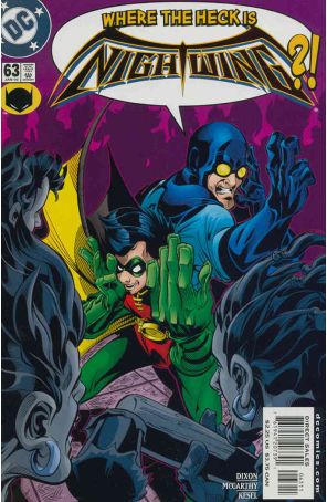 Nightwing 63 published by DC with cover art by Trevor McCarthy
