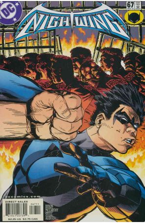 Nightwing 67 published by DC with cover art by Michael Golden