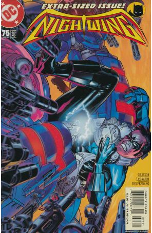 Nightwing 75 published by DC with cover art by Michael Golden