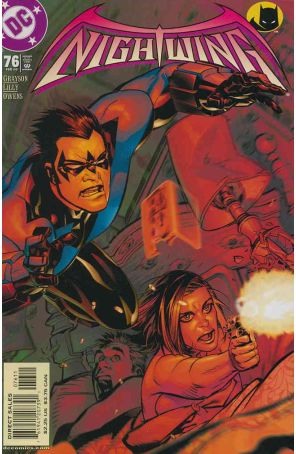 Nightwing 76 published by DC with cover art by Michael Golden