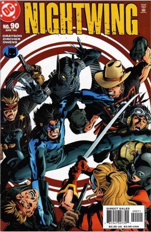 Nightwing 90 published by DC with cover art by Patrick Zircher