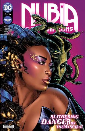 Nubia And the Amazons 3 published by DC with cover art by Alitha Martinez