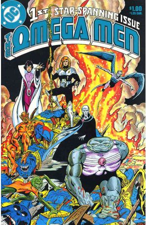 The Omega Men 1 published by DC with cover art by Keith Giffen