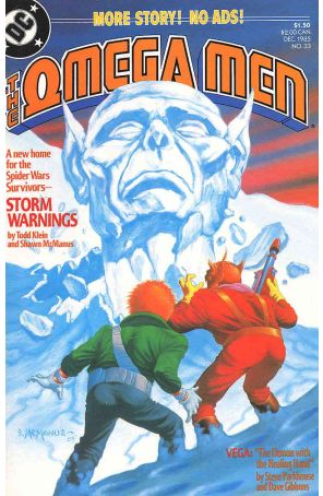 The Omega Men 33 published by DC with cover art by Shawn McManus