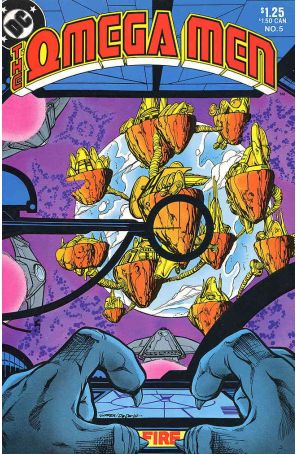 The Omega Men 5 published by DC with cover art by Keith Giffen