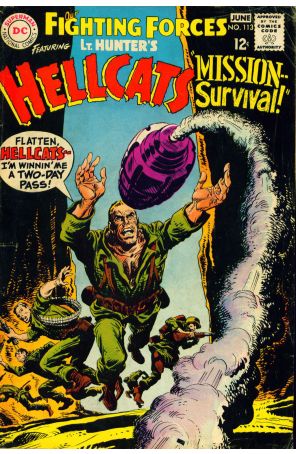 Our Fighting Forces 113 published by DC with cover art by Irv Novick