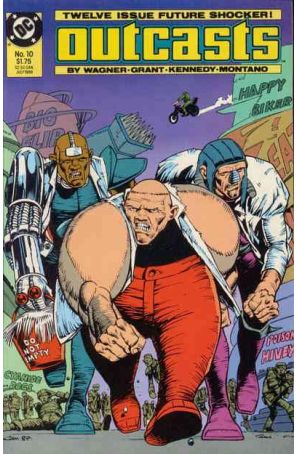 Outcasts 10 published by DC with cover art by Cam Kennedy