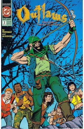 Outlaws (DC) 2 published by DC with cover art by Luke McDonnell