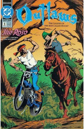 Outlaws (DC) 6 published by DC with cover art by Luke McDonnell