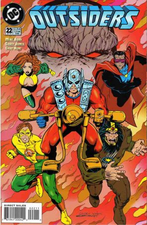 Outsiders (2nd Series) 22 published by DC with cover art by Casey Jones