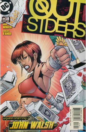 Outsiders (3rd Series) 18 published by DC with cover art by Doug Mahnke