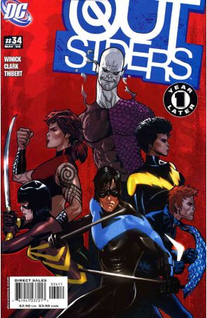 Outsiders (3rd Series) 34 published by DC with cover art by Daniel Acuña