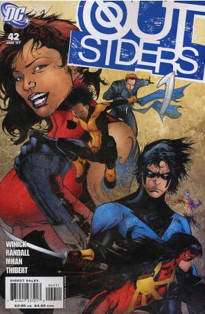 Outsiders (3rd Series) 42 published by DC with cover art by Matthew Clark