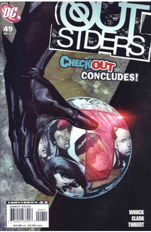 Outsiders (3rd Series) 49 published by DC with cover art by Matthew Clark