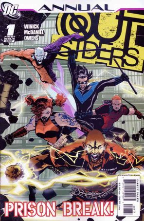 Outsiders (3rd Series) Annual 1 published by DC with cover art by Duncan Rouleau