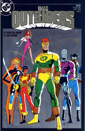 Outsiders (1st Series) 1 published by DC with cover art by Jim Aparo