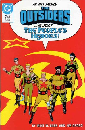 Outsiders (1st Series) 10 published by DC with cover art by Jim Aparo