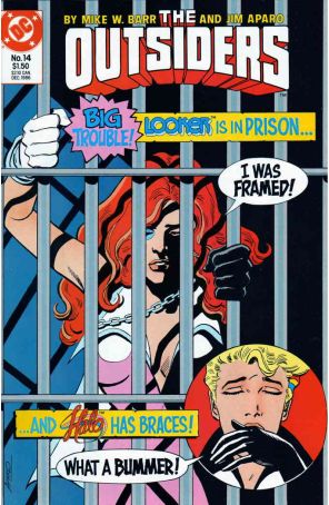 Outsiders (1st Series) 14 published by DC with cover art by Jim Aparo