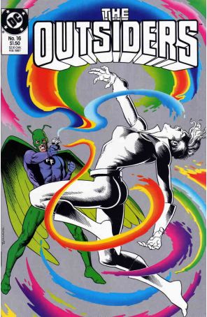 Outsiders (1st Series) 16 published by DC with cover art by Brian Bolland