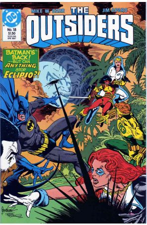 Outsiders (1st Series) 18 published by DC with cover art by José Luis García-López