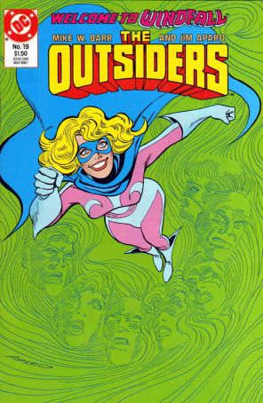 Outsiders (1st Series) 19 published by DC with cover art by Jim Aparo