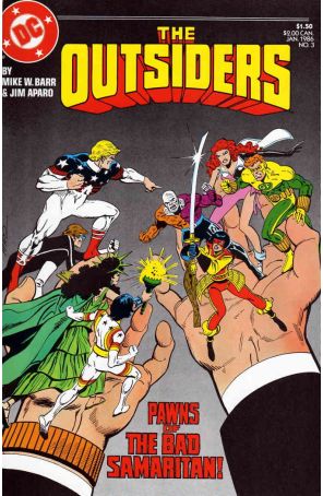 Outsiders (1st Series) 3 published by DC with cover art by Jim Aparo