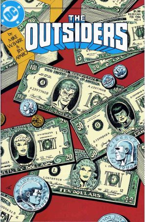 Outsiders (1st Series) 4 published by DC with cover art by Jim Aparo