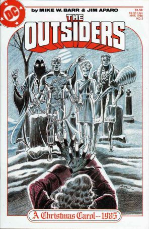 Outsiders (1st Series) 5 published by DC with cover art by Jim Aparo