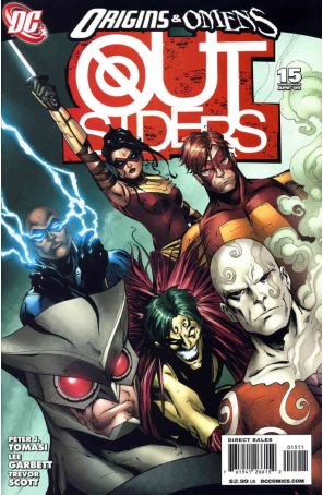 Outsiders (4th Series) 15 published by DC with cover art by Lee Garbett