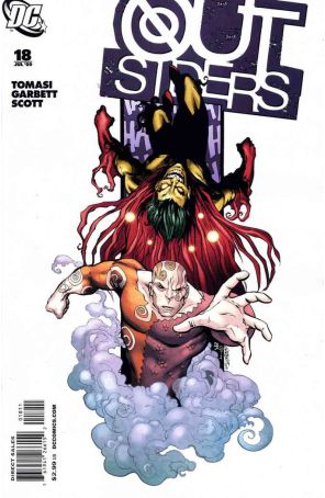 Outsiders (4th Series) 18 published by DC with cover art by Lee Garbett