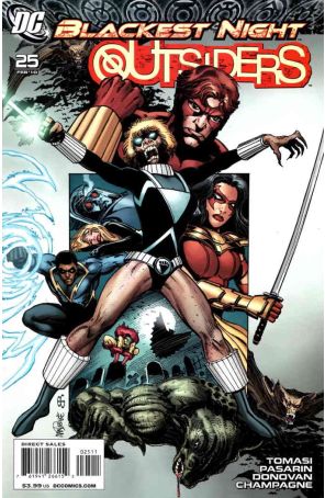 Outsiders (4th Series) 25 published by DC with cover art by Tom Mandrake