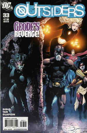 Outsiders (4th Series) 33 published by DC with cover art by Philip Tan