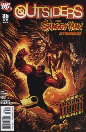 Outsiders (4th Series) 35 published by DC with cover art by Philip Tan