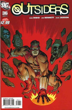 Outsiders (4th Series) 36 published by DC with cover art by Dave Johnson