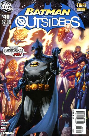Outsiders (4th Series) 40 published by DC with cover art by Philip Tan