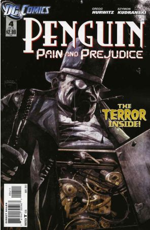 Penguin: Pain And Prejudice 4 published by DC with cover art by Szymon Kudranski