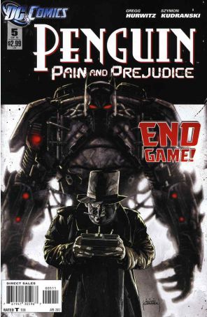 Penguin: Pain And Prejudice 5 published by DC with cover art by Szymon Kudranski