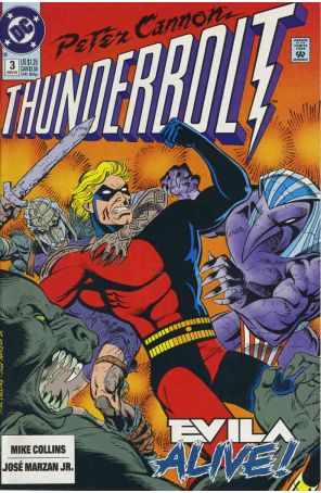 Peter Cannon-Thunderbolt 3 published by DC with cover art by Mike Collins