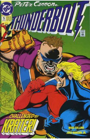 Peter Cannon-Thunderbolt 5 published by DC with cover art by Mike Collins