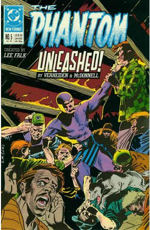 Phantom (3rd Series) 5 published by DC with cover art by Luke McDonnell