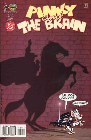 Pinky and the Brain 24 published by DC with cover art by Walter Carzon