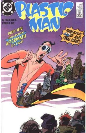 Plastic Man (3rd Series) 4 published by DC with cover art by Hilary Barta