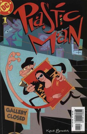Plastic Man (4th Series) 1 published by DC with cover art by Kyle Baker