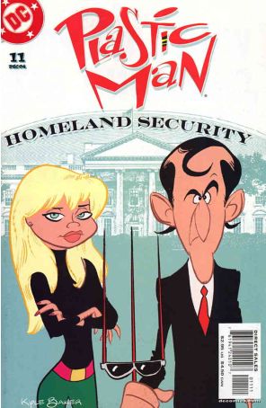 Plastic Man (4th Series) 11 published by DC with cover art by Kyle Baker
