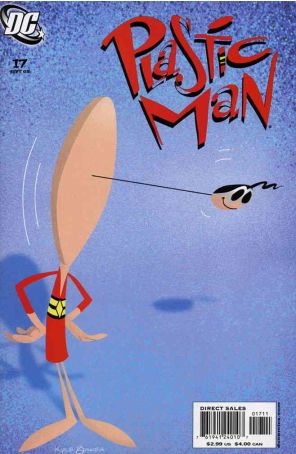 Plastic Man (4th Series) 17 published by DC with cover art by Kyle Baker