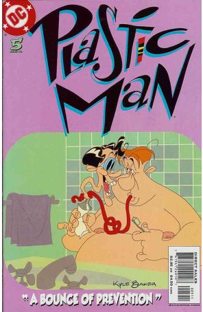 Plastic Man (4th Series) 5 published by DC with cover art by Kyle Baker