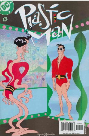 Plastic Man (4th Series) 8 published by DC with cover art by Kyle Baker