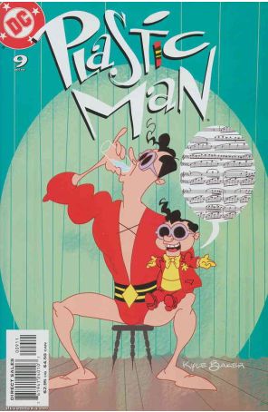 Plastic Man (4th Series) 9 published by DC with cover art by Kyle Baker
