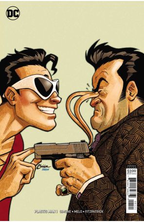 Plastic Man (5th Series) 1A published by DC with cover art by Amanda Conner